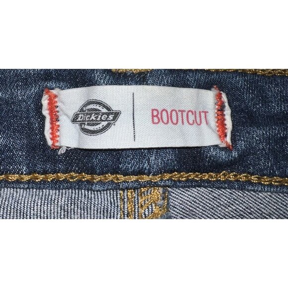 NEW Dickies Perfect Shape Womens Denim Blue Jeans Tummy Control Bootcut 24W RG - Picture 2 of 3